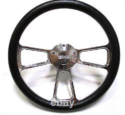 1974-1994 GMC C-Series Pick-Up Truck Black & Billet Steering Wheel Full Kit