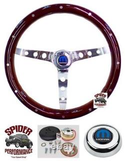 1982-1991 Dodge pickup steering wheel TILT 15 CLASSIC MAHOGANY