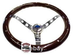 1982-1991 Dodge pickup steering wheel TILT 15 CLASSIC MAHOGANY