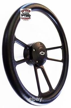 1982-1994 S-10 truck S-10 Blazer steering wheel BOWTIE 14 BLACK BILLET