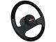 1984-89 C4 Corvette Black Wood/Leather Steering Wheel Kit, OE# 9768988