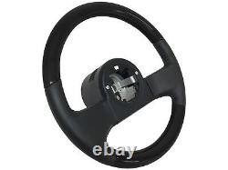 1984-89 C4 Corvette Black Wood/Leather Steering Wheel Kit, OE# 9768988