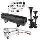 200psi 4 Trumpets Train Horn Kit For Truck Car Semi Loud Air Compressor