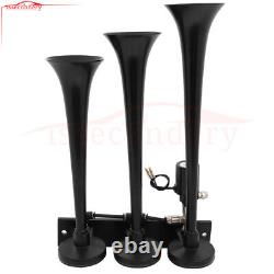 3 Air Horns 150DB 150 PSI 12V with Compressor Tank Kit Fits Truck Van Car Train