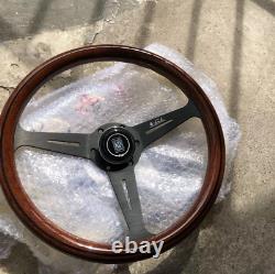 380MM Classic real Wood, Nardi STYLE Steering Wheel 15Inch Racing Mahogany wheel