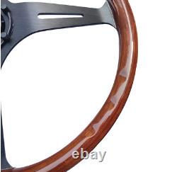 380MM Classic real Wood, Nardi STYLE Steering Wheel 15Inch Racing Mahogany wheel