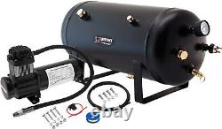 5 Gal Air Tank/200 Psi Compressor Onboard System Kit For Train Horn 12v Vxo8350b