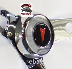 67-68 GTO Tempest LeMans Gran Prix Catalina steering wheel 15 MUSCLE CAR CHROME