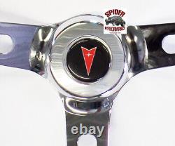 67-68 GTO Tempest LeMans Gran Prix Catalina steering wheel 15 MUSCLE CAR CHROME