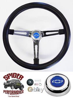 69-81 Camaro Chevelle Nova Monte Carlo steering wheel BLUE BOW 15 MUSCLE CAR