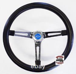 69-81 Camaro Chevelle Nova Monte Carlo steering wheel BLUE BOW 15 MUSCLE CAR