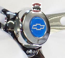 69-81 Camaro Chevelle Nova Monte Carlo steering wheel BLUE BOW 15 MUSCLE CAR