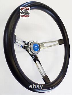 69-81 Camaro Chevelle Nova Monte Carlo steering wheel BLUE BOW 15 MUSCLE CAR