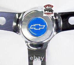 69-81 Camaro Chevelle Nova Monte Carlo steering wheel BLUE BOW 15 MUSCLE CAR