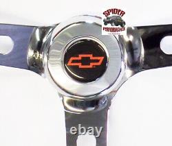 70-73 Chevy Pickup Blazer Suburban steering wheel RED BOW 15 MUSCLE CAR CHROME