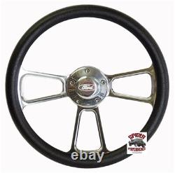 78-91 Ford Pickup Ranchero Bronco FORD LOGO steering wheel 14 POLISHED BILLET