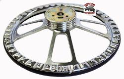 78-91 Ford Pickup Ranchero Bronco FORD LOGO steering wheel 14 POLISHED BILLET