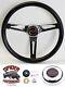 88-94 Chevy Truck Blazer Sub steering wheel RED BOWTIE 13 1/2 MUSCLE CAR CHROME