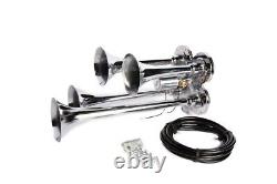 Air Train Horn 12v 4 Trumpet For Cars, Suv And Trucks Loud Viking Horns