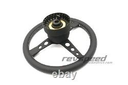 Alfa Romeo 145 146 155 MOMO Prototipo Black Steering Wheel Kit with Horn Button