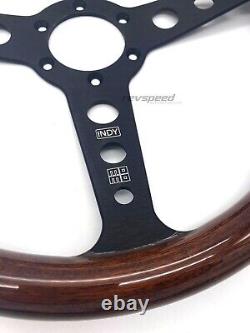 Alfa Romeo 33 75 90 164 MOMO Indy Black Steering Wheel Heritage Wood Kit