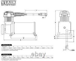 BEHEMOTH-i Loudest Train Air Horn Kit VIAIR 400c Air Compressor 2.5g Tank 152db