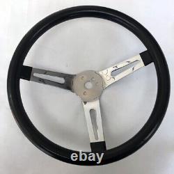 Chevy Truck C / K Blazer Black Chrome Spokes Steering Wheel 13 1/2 Red/Black