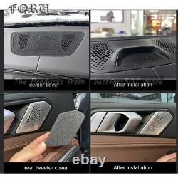 Door Glow Tweeter Cover Trim Audio MidHorn Speakers For 2019-2021 BMW G07 X7