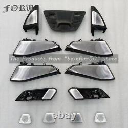 Door Glow Tweeter Cover Trim Audio MidHorn Speakers For 2019-2021 BMW G07 X7