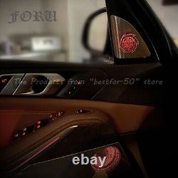 Door Glow Tweeter Cover Trim Audio MidHorn Speakers For 2019-2021 BMW G07 X7