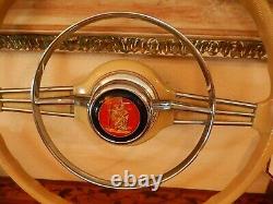 Fits Porsche 356 A 1948-53 steering Wheel 42 cm Horn Ring St. Christopher NOS