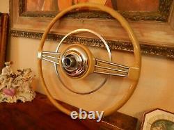 Fits Porsche 356 A 1948-53 steering Wheel 42 cm Horn Ring St. Christopher NOS