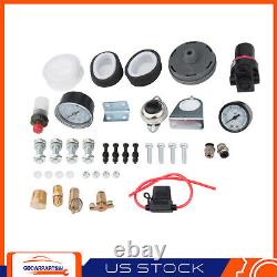 For Truck Car Semi System 3 GAL 4 Loud Trumpets Air Tank 200psi Train Horn Kit