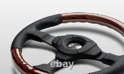 Genuine MOMO Fighter Evo Wood 350mm Steering Wheel VFGHTEVO35W