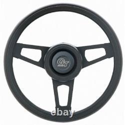 Grant 13.75 Black Steering Wheel/Installation Kit/Mopar Horn Button for Charger