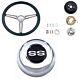 Grant Classic Nostalgia Wheel & Standard Installation Kit & Chrome Horn Button