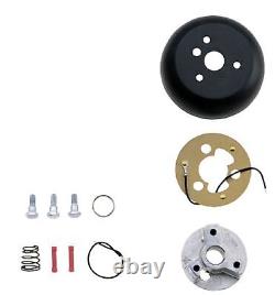 Grant Wood 15 Steering Wheel with Install Kit & Bowtie Horn Button for Impala