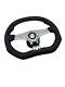 HUMMER H1 MOMO Trek R Steering Wheel Black Leather Alcantara 350mm TRK-R35BK0B