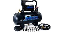 HornBlasters Mini Outlaw 127H Stealth Black Train Horn Kit 1.5 Gallon 120 PSI