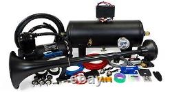 HornBlasters Mini-Tug 232 Loud Air Horn Kit for Truck 2-Gallon 150 PSI