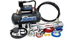 HornBlasters PsychoBlasters 127H Loud Air Horn Kit with 275C Compressor