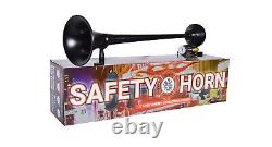 HornBlasters Safety 127H Loud Fire Truck Air Horn Kit with Compressor 1 Trumpet