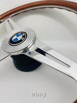 Luisi Steering Wheel 390mm Fits BMW 1502 1602 1802 2002 390mm Mahogany Wood