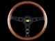 MOMO Heritage Indy Black Woodgrain Mahogany Wood Steering Wheel 350mm