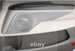 Matte Silver Car Inner Speaker Horn Frame Cover Kits For 2022-2024 Kia Carnival