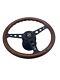 Mercedes-Benz W123 W124 W126 W201 MOMO Indy BLACK Steering Wheel Mahogany Wood