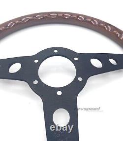 Mercedes-Benz W123 W124 W126 W201 MOMO Indy BLACK Steering Wheel Mahogany Wood