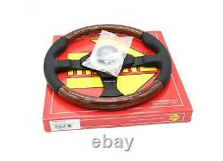 Mercedes-Benz W126 W123 W201 R107 MOMO Wood Dark Fighter Steering Wheel 350mm