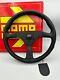 Momo MonteCarlo 14in Leather Steering Wheel Black Horn Black Stitching MCL35BK3B