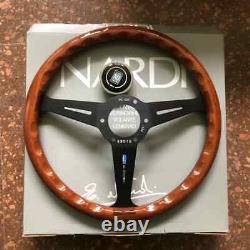 NARDI Classic 350mm Steering Wheel Mahogany Wood with Black Finish